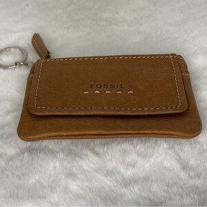 FOSSIL POPSTITCH ID CASE KEYCHAIN WALLET